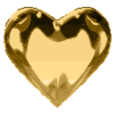 Gif animé coeur marron clair